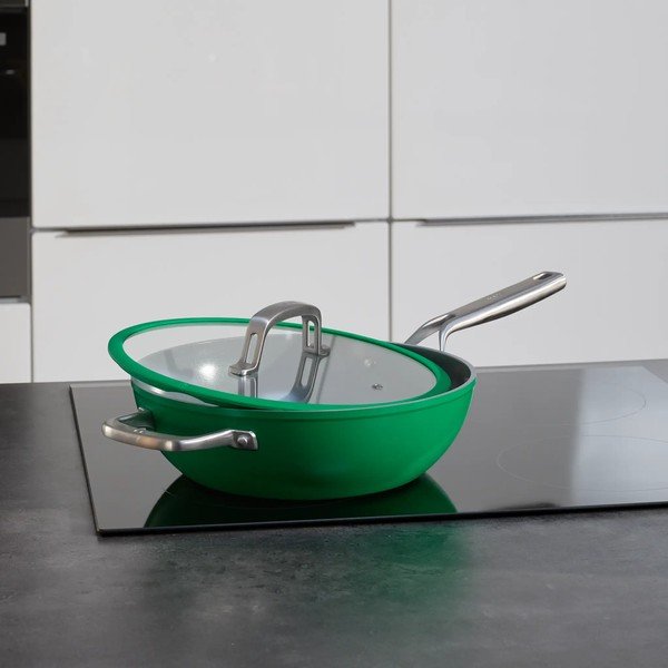 Уок тиган с капак/с керамично покритие ø 28 cm Meda 3.0 – FABINI-image-1