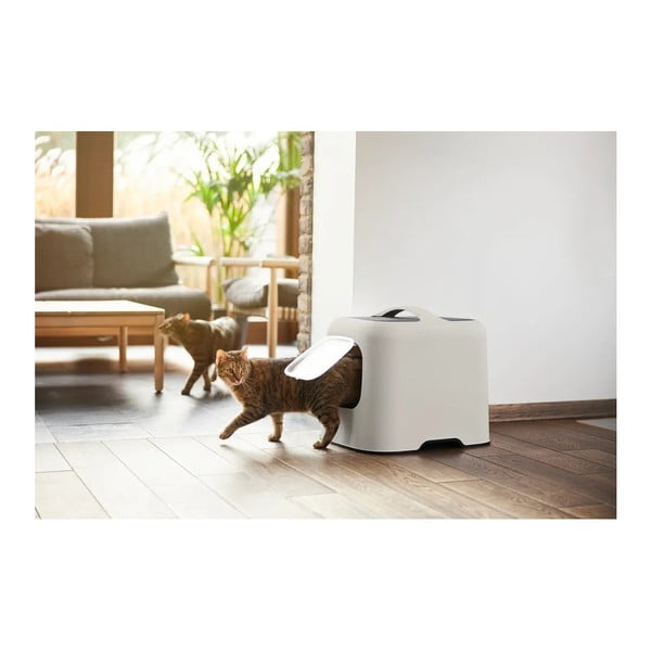 Бял комплект котешка тоалетна и лопатка Biala – Rotho-image-3