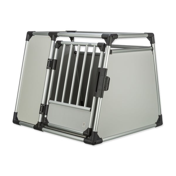 Транспортна клетка за животни в сребрист цвят 75x94 cm Trixie L–XL – Plaček Pet Products