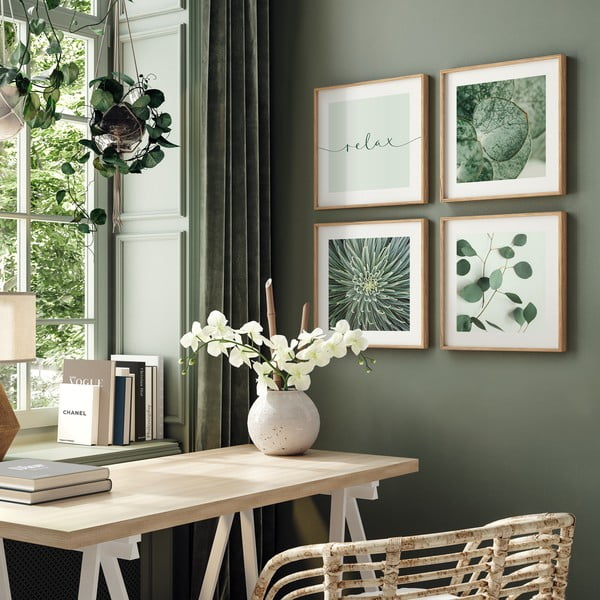 Картини в комплект от 4 бр. 30x30 cm Relax  -image-1