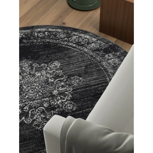 Сив кръгъл килим ø 160 cm Gloria Lydia – Hanse Home-image-2