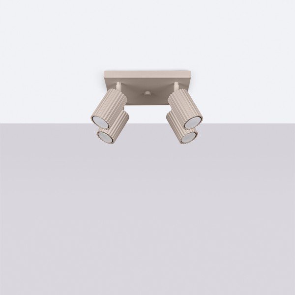 Кафяво-сив метален прожектор ø 6,5 cm Gleam – Sollux-image-2