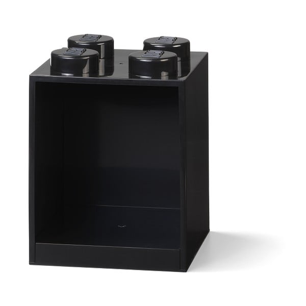 Детски черен стенен рафт Brick 4 - LEGO®-image-1