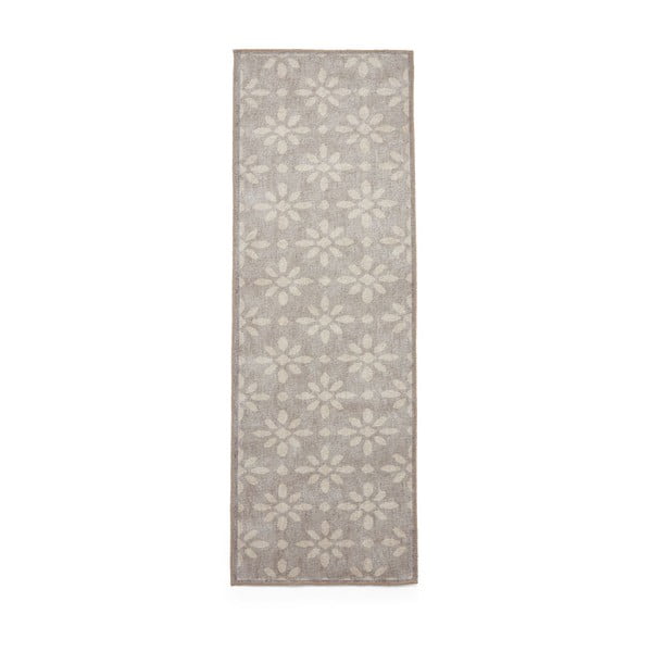 Светлосива пътека подходяща за пране 61x170 cm Coral Light Grey – Think Rugs