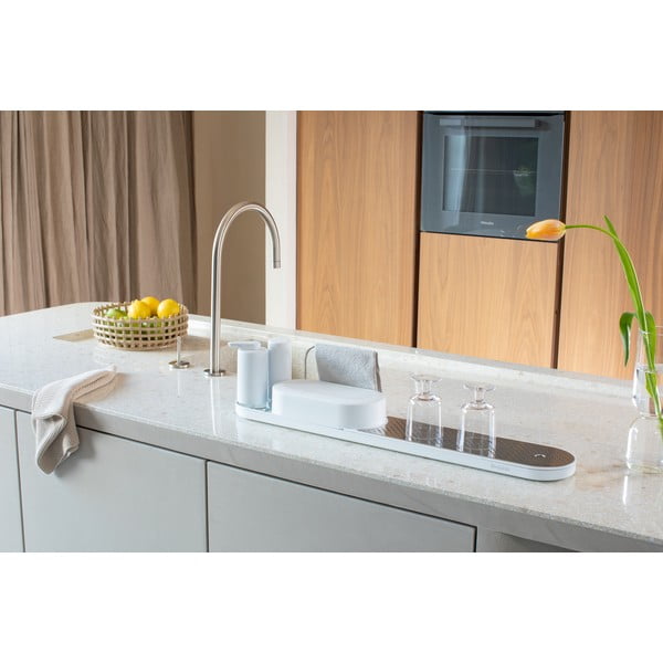 Бяла пластмасова стойка за препарати SinkStyle – Brabantia-image-1