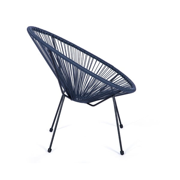 Син градински стол от изкуствен ратан Avocado - Bonami Selection-image-2