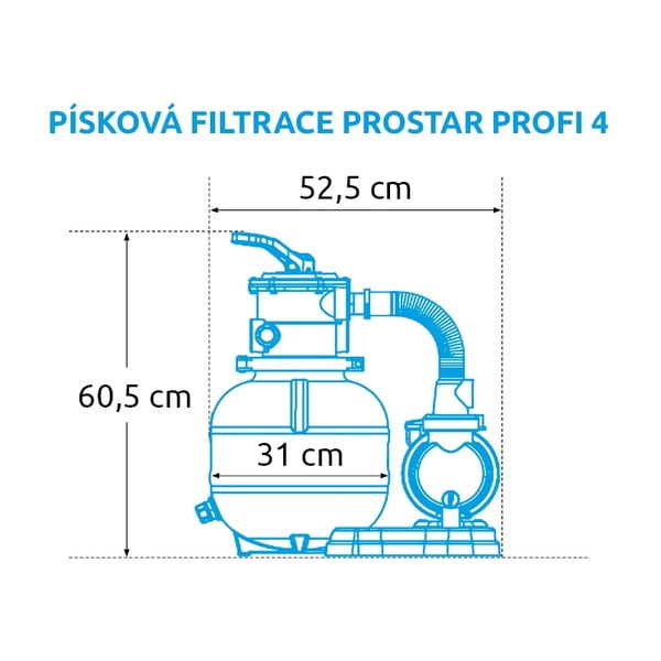 Пясъчна филтрация ProStar Profi 6 m3/h – Marimex-image-1