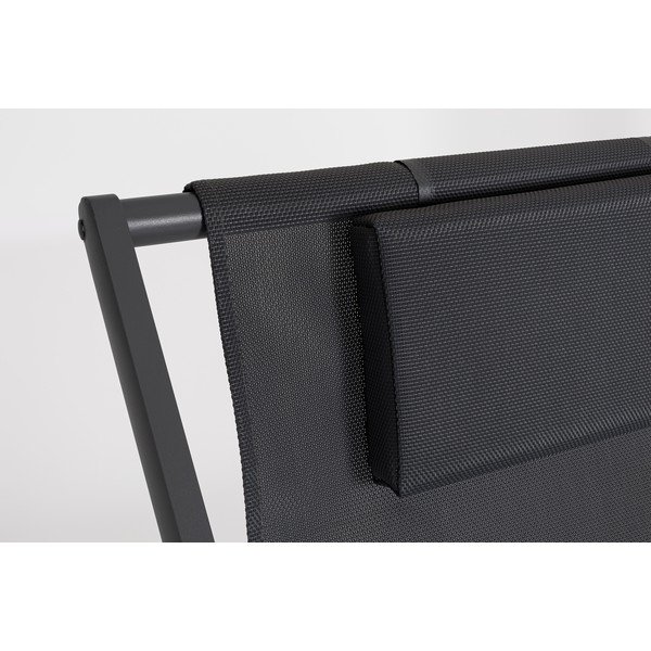 Антрацитен градински шезлонг метален Taylor – Bizzotto-image-3