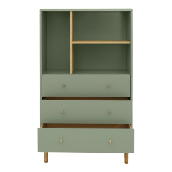 Зелен шкаф за книги 80x134 cm Color Living - Tom Tailor-image-3