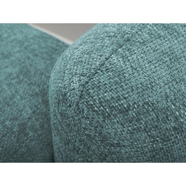 Син шенилов разтегателен ъглов диван с място за съхранение (ляв ъгъл) Mele – Makamii-image-4