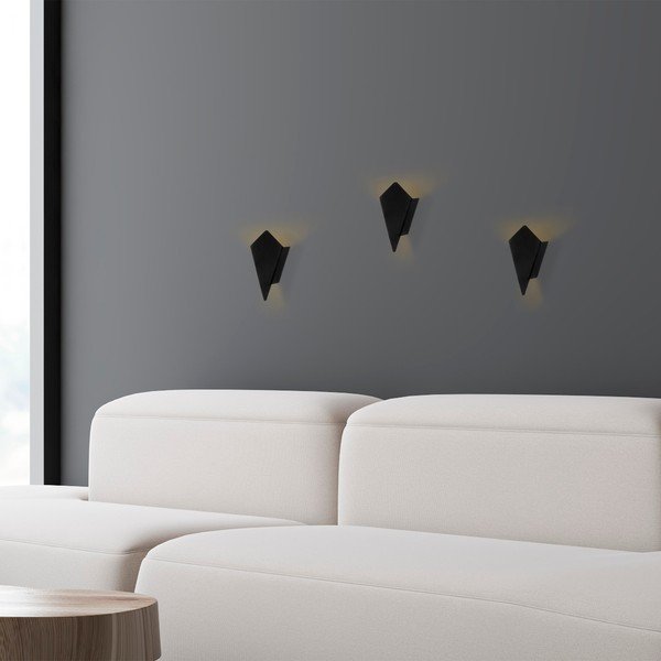 Черна стенна лампа Cut – Opviq lights-image-1