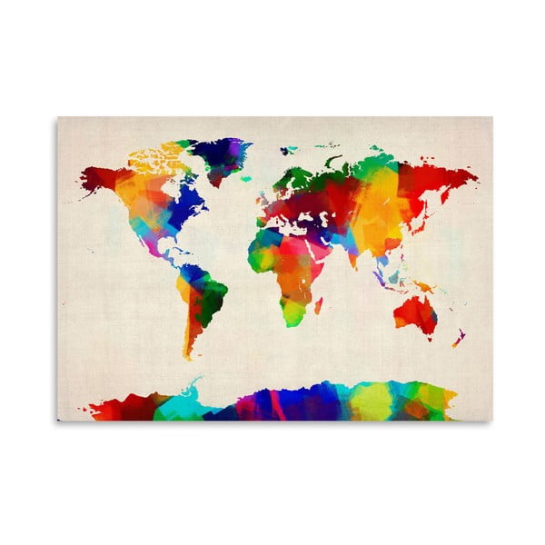 Плакат "Оцветен свят", 42 x 30 cm - Americanflat