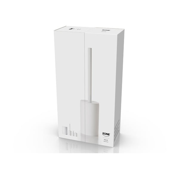 Бяла порцеланова четка за тоалетна Solo - Zone-image-2