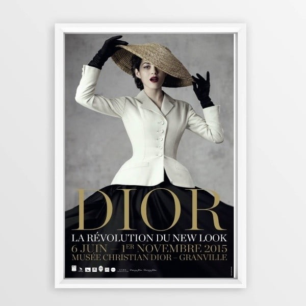 Картина за стена в рамка Dior с шапка, 23 x 33 cm - Piacenza Art