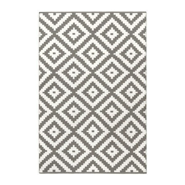 Сив двустранен килим, подходящ за употреба на открито Ava, 60 x 90 cm - Green Decore