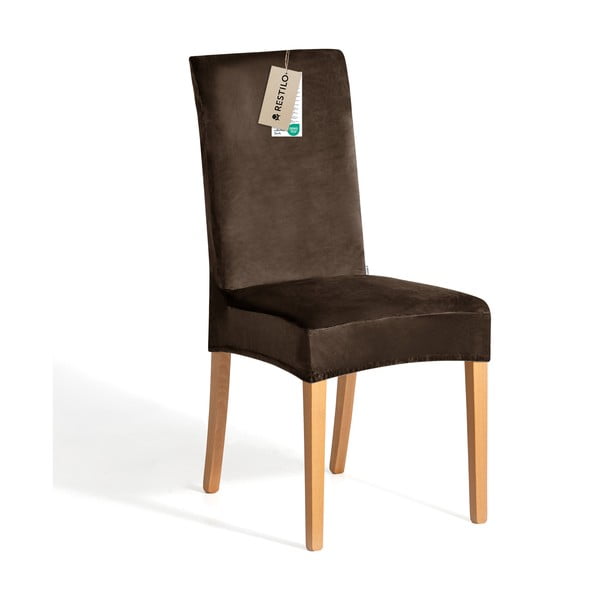 Кафяво ластично покривало за стол 48 cm Sento – Restilo-image-2