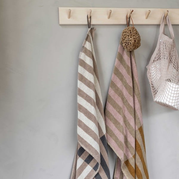 Синьо-сива кърпа от органичен памук 50x90 cm Disorder - Mette Ditmer Denmark-image-2