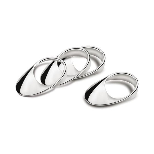 Комплект от 4 пръстена за салфетки Twist - Zilverstad