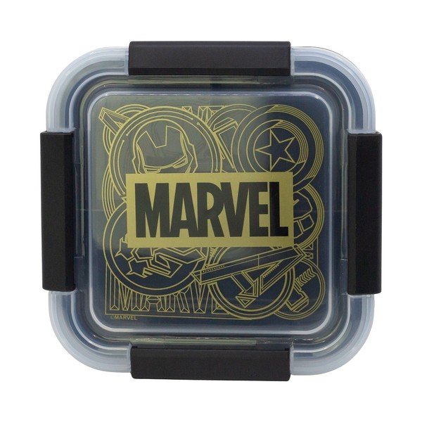 Черна пластмасова детска кутия за храна Marvel – STOR