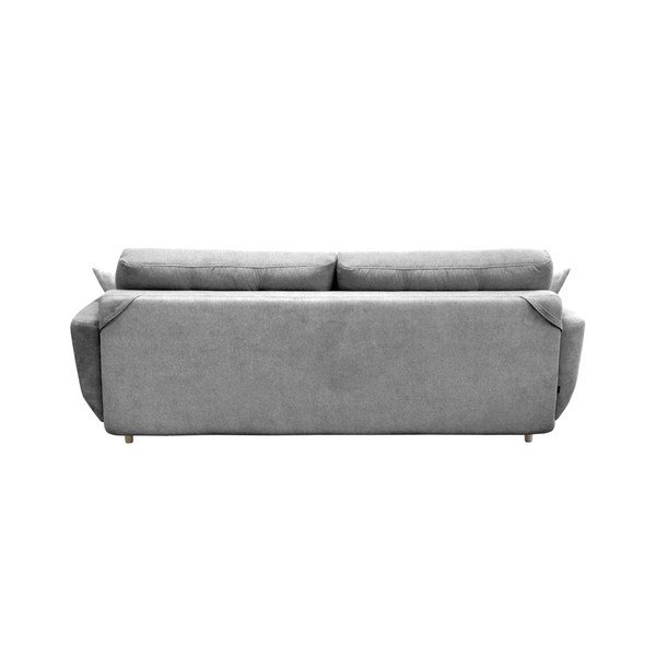 Šedá rozkládací pohovka se světlými nohami Mazzini Sofas Rose-image-2
