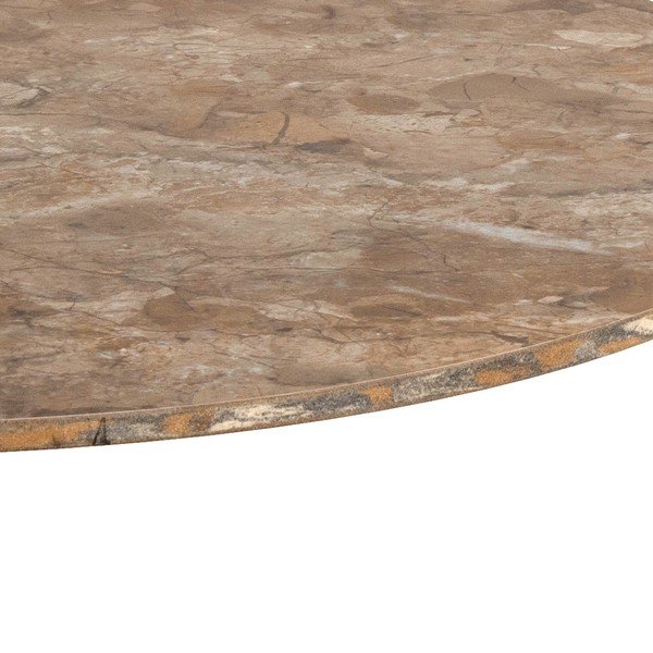 Кафява кръгла масичка за кафе с керамичен плот ø 60 cm Malta – Actona-image-4