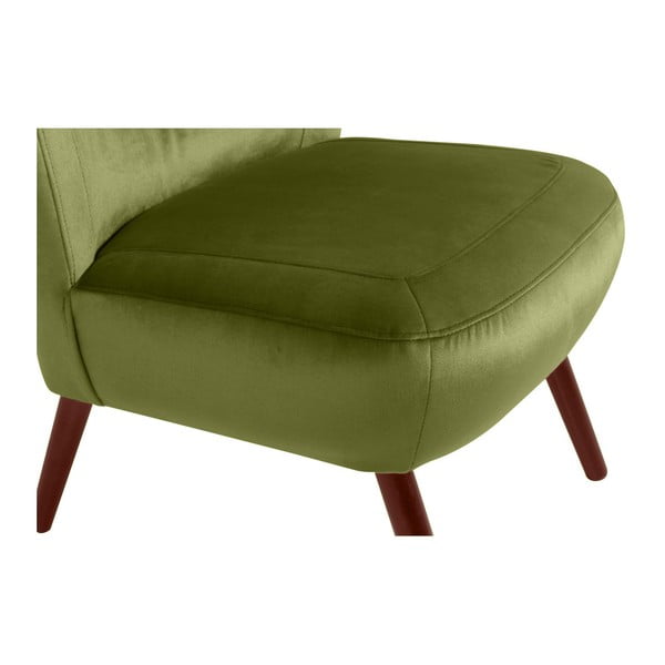 Зелен фотьойл от кадифе Sari - Max Winzer-image-3