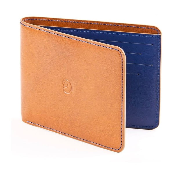 Danny P. kožená peněženka Slim Cognac