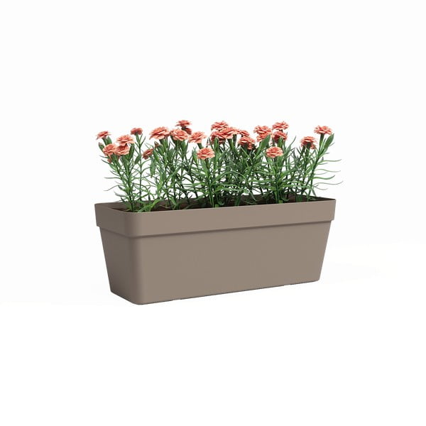 Самополиваща се саксия за цветя от рециклирана пластмаса 50 cm Capri – Artevasi-image-1