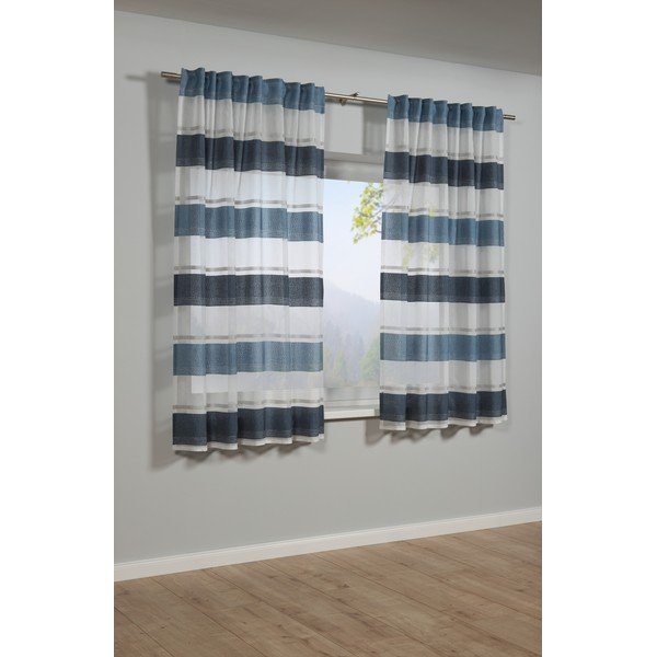 Синя завеса 175x140 cm Etamine - Gardinia-image-1