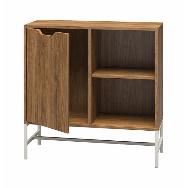 Шкаф за книги в орех 76x76 cm Modline - Støraa-image-3