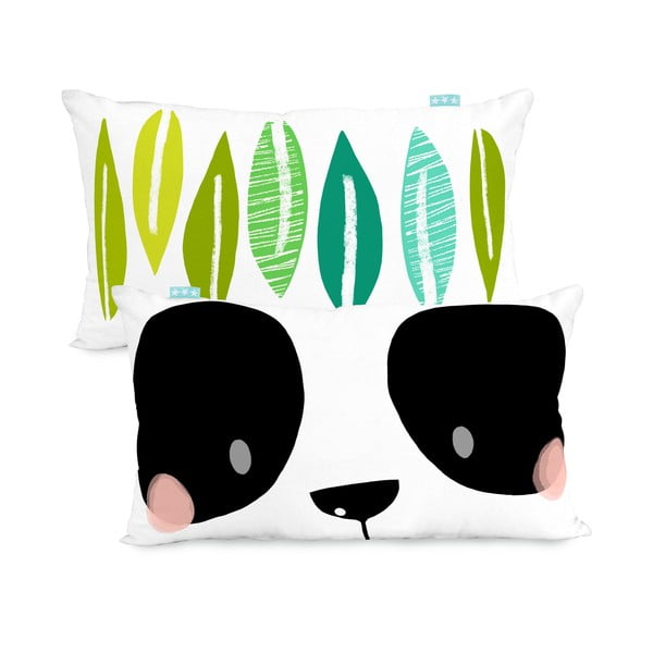 Памучна калъфка за възглавница с възможност за обръщане , 50 x 30 cm Panda Garden - Moshi Moshi-image-3