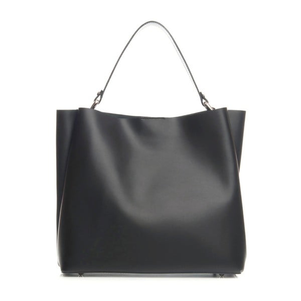 Černá kožená kabelka Mila Blu Sassiere