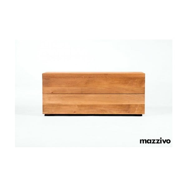 Noční stolek Borgo Lang z olšového dřeva, bezbarvý vosk