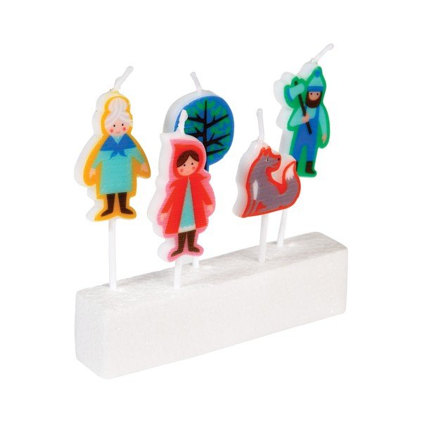 Комплект от 5 свещи с мотив "Червената шапчица Red Riding Hood - Rex London