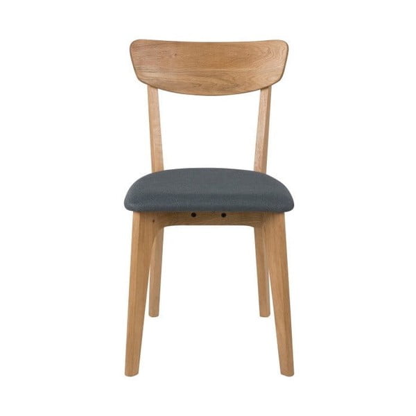 Сиви/в естествен цвят тапицирани трапезни столове в комплект 2 бр. Taxi – Actona-image-2