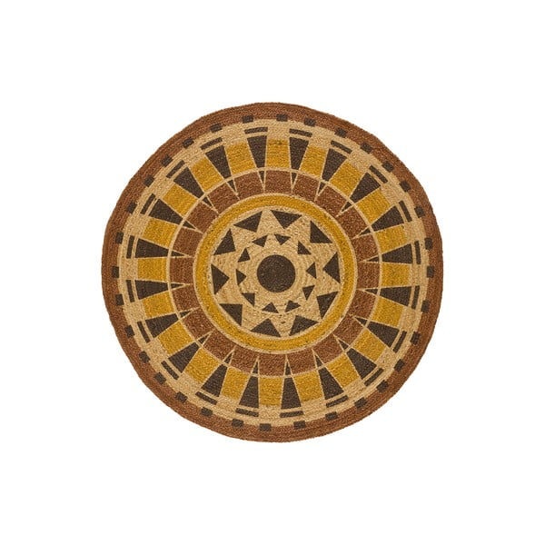 Оранжев кръгъл килим ø 90 cm Tonga - Universal
