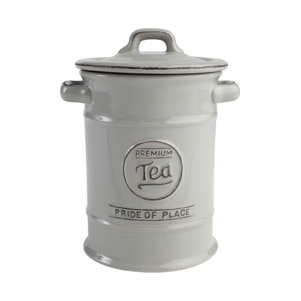 Šedá keramická dóza na čaj T&G Woodware Pride of Place