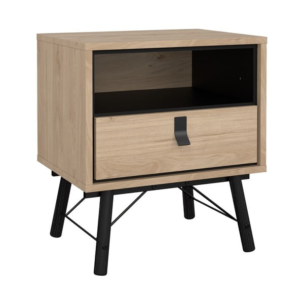 Нощно шкафче в дъбов декор в естествен цвят Ry - Tvilum-image-2