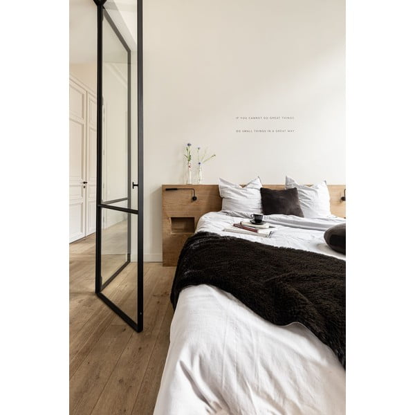 Черна изкуствена кожа Агнешка кожа, 60 x 180 cm - Tiseco Home Studio-image-1