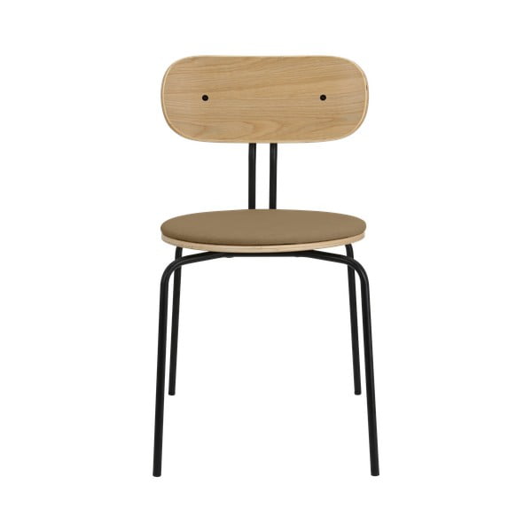 Черен и светлокафяв трапезен стол Curious - UMAGE-image-2