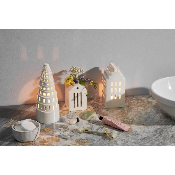 Бял керамичен свещник Urbania Lighthouse Manor - Kähler Design-image-3