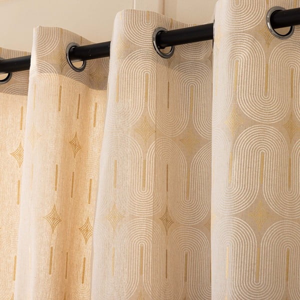 Бежово перде 140x240 cm Ondine – douceur d'intérieur-image-2