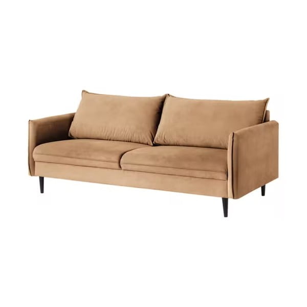 Кафяв кадифен диван 203 cm Juli – Ropez
