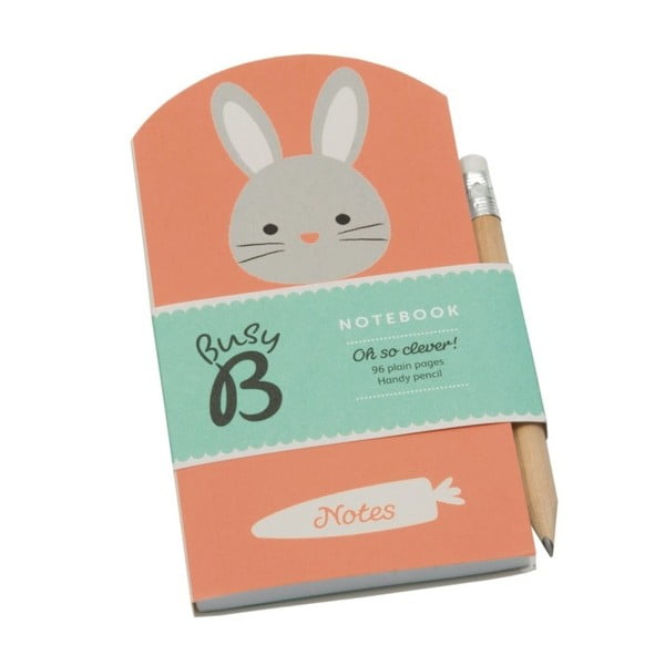 Mini zápisník Busy B Bunny s tužkou