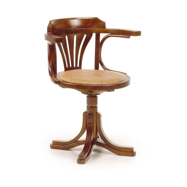 Otočná židle ze dřeva Mindi a ratanu Moycor Star Rattan