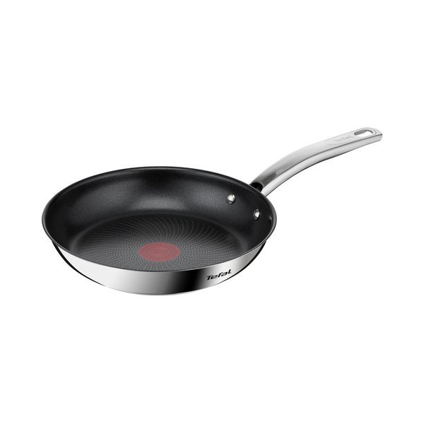 Тиган с незалепващо покритие от неръждаема стомана ø 24 cm Intuition B8170444 – Tefal