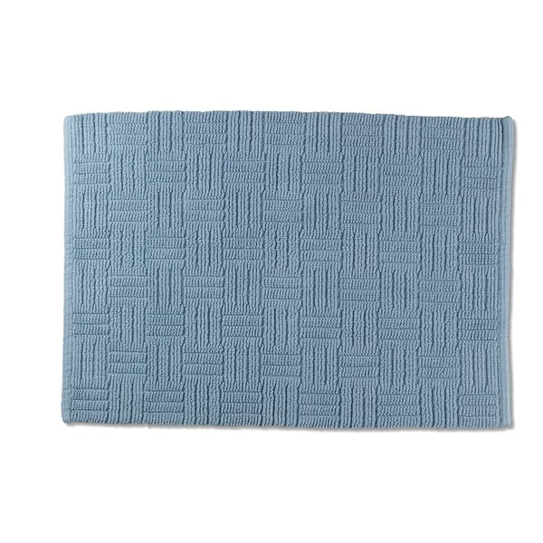 Синя памучна постелка за баня , 55 x 65 cm Leana - Kela