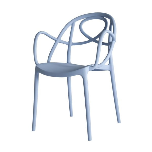 Židle Etoile s područkami, modrá