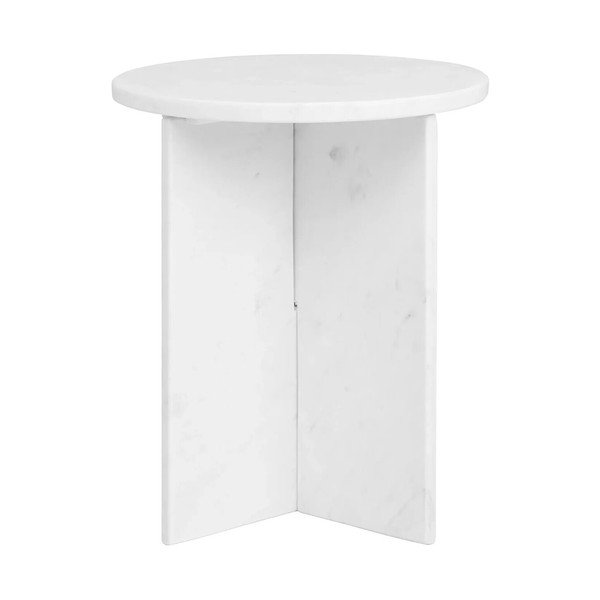 Мраморна кръгла странична масичка ø 40 cm Savio – Premier Housewares