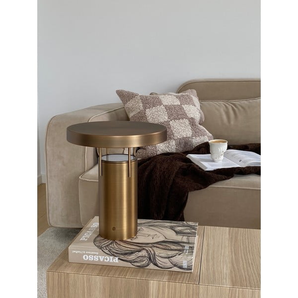 LED затъмняваща се настолна лампа в бронзов цвят с метален абажур (височина 28 cm) BringMe – Hübsch-image-2